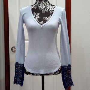 Free People - We The Free L/S Thermal Tee Sz S